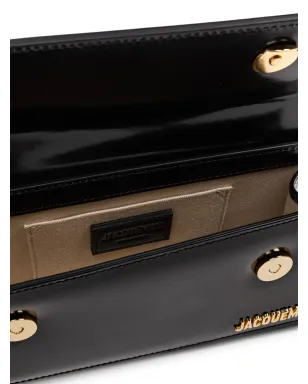 Jacquemus エロンゲーテッド・チキート レザートートバッグ - ブラック - サムネイル5