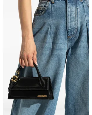 Jacquemus エロンゲーテッド・チキート レザートートバッグ - ブラック - サムネイル2