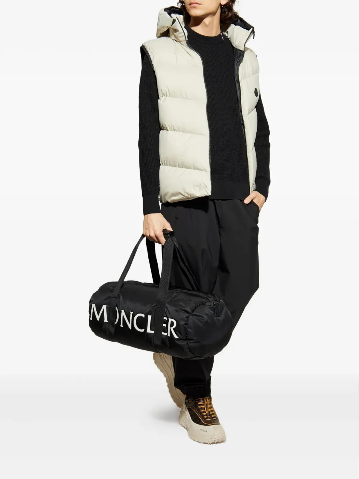 Moncler グエルサック フード付きパディッドジレ - グレー - 画像2