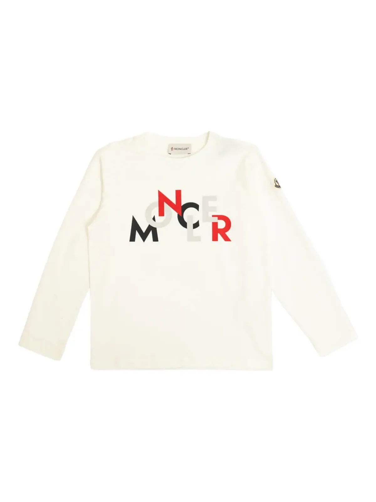 Moncler Enfant ロゴプリント長袖Tシャツ - 画像1