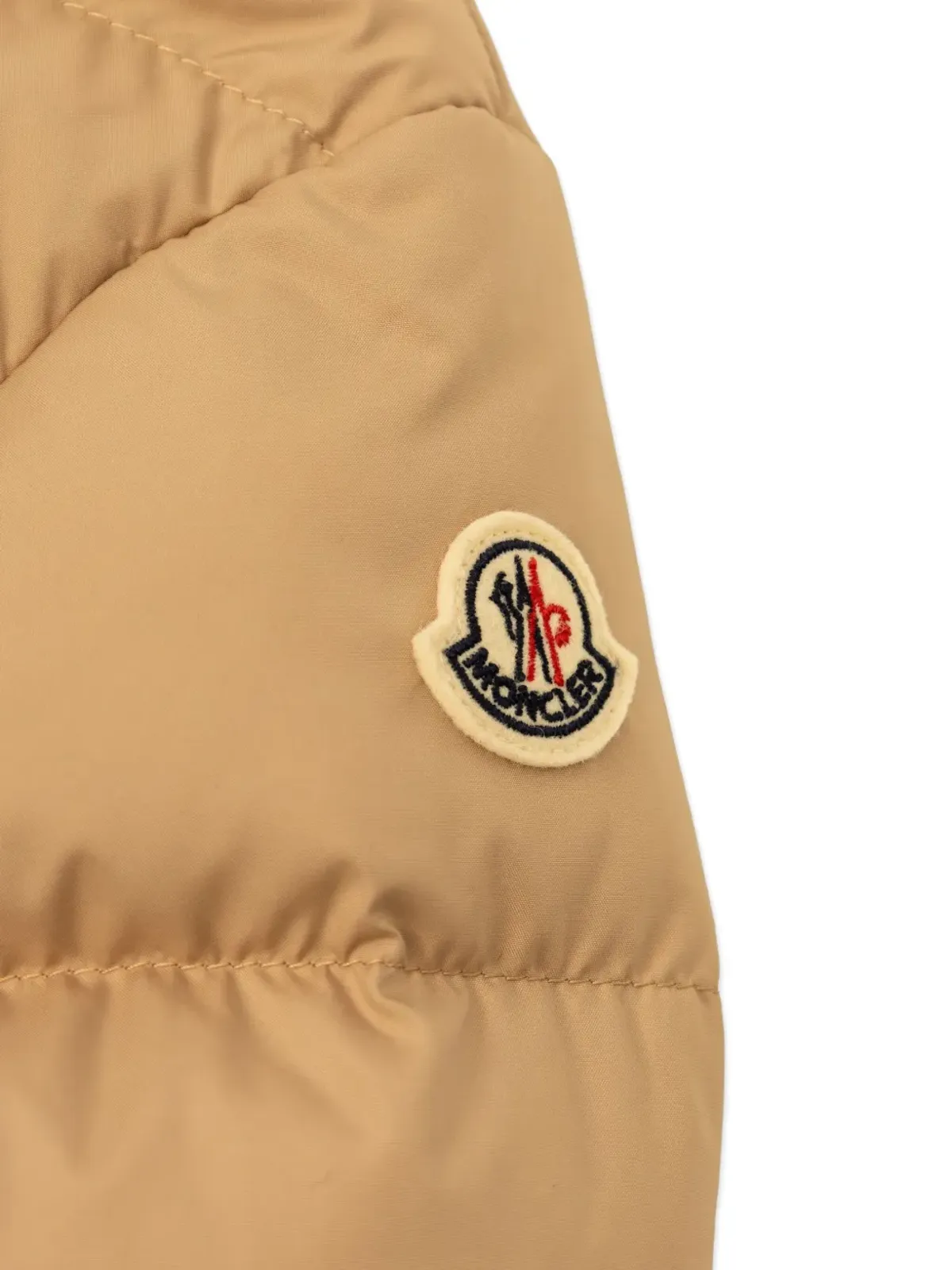 Moncler Enfant Ora キルテッド ロゴパッチ ジャケット - 画像3