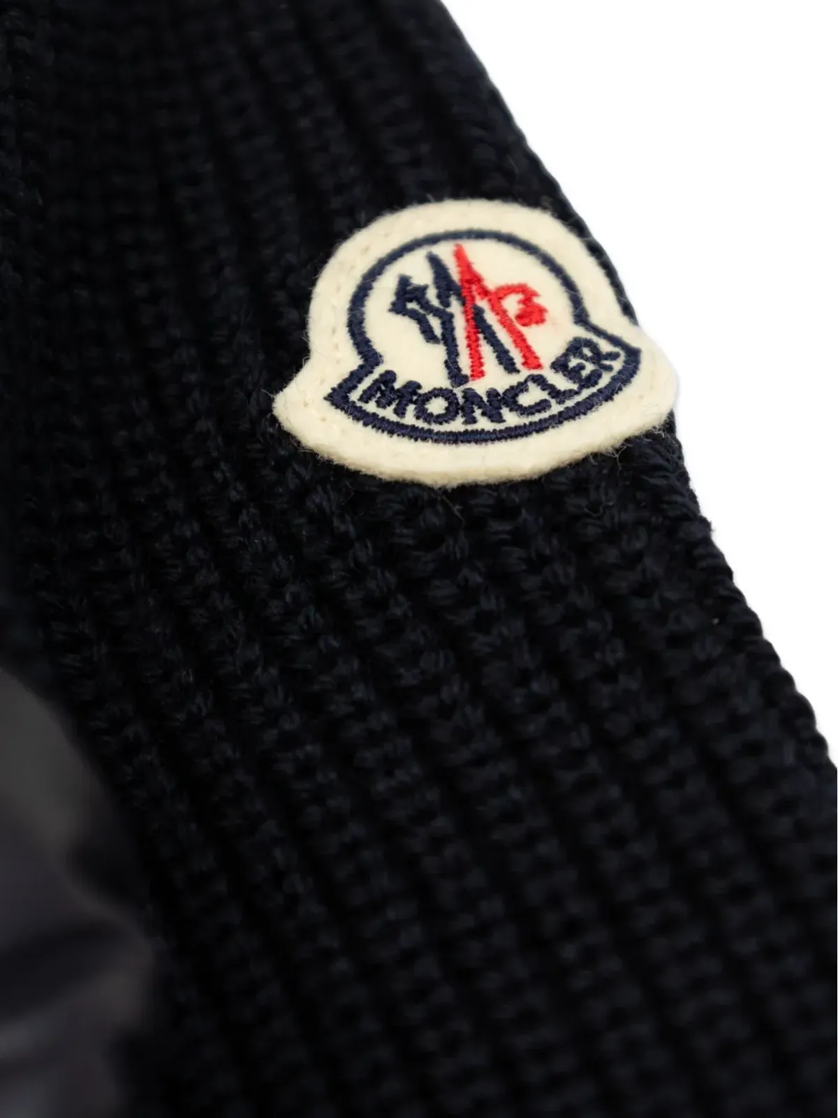 Moncler Enfant キルティングニットカーディガン - 画像3