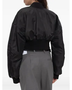 Sportmax クロップド ジップファスナー ボンバー ジャケット - サムネイル4