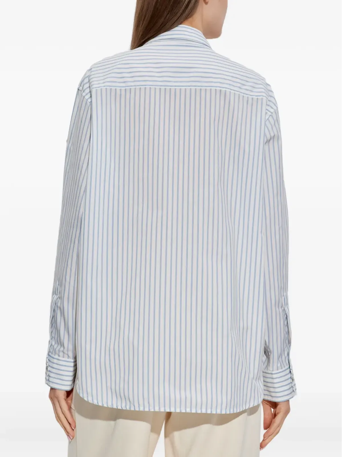 Moncler ストライプ柄ジップアップシャツ - 画像4