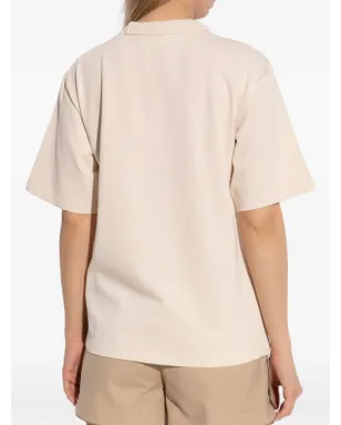 Sportmax チェーン付きコットンTシャツ - ベージュ - サムネイル4