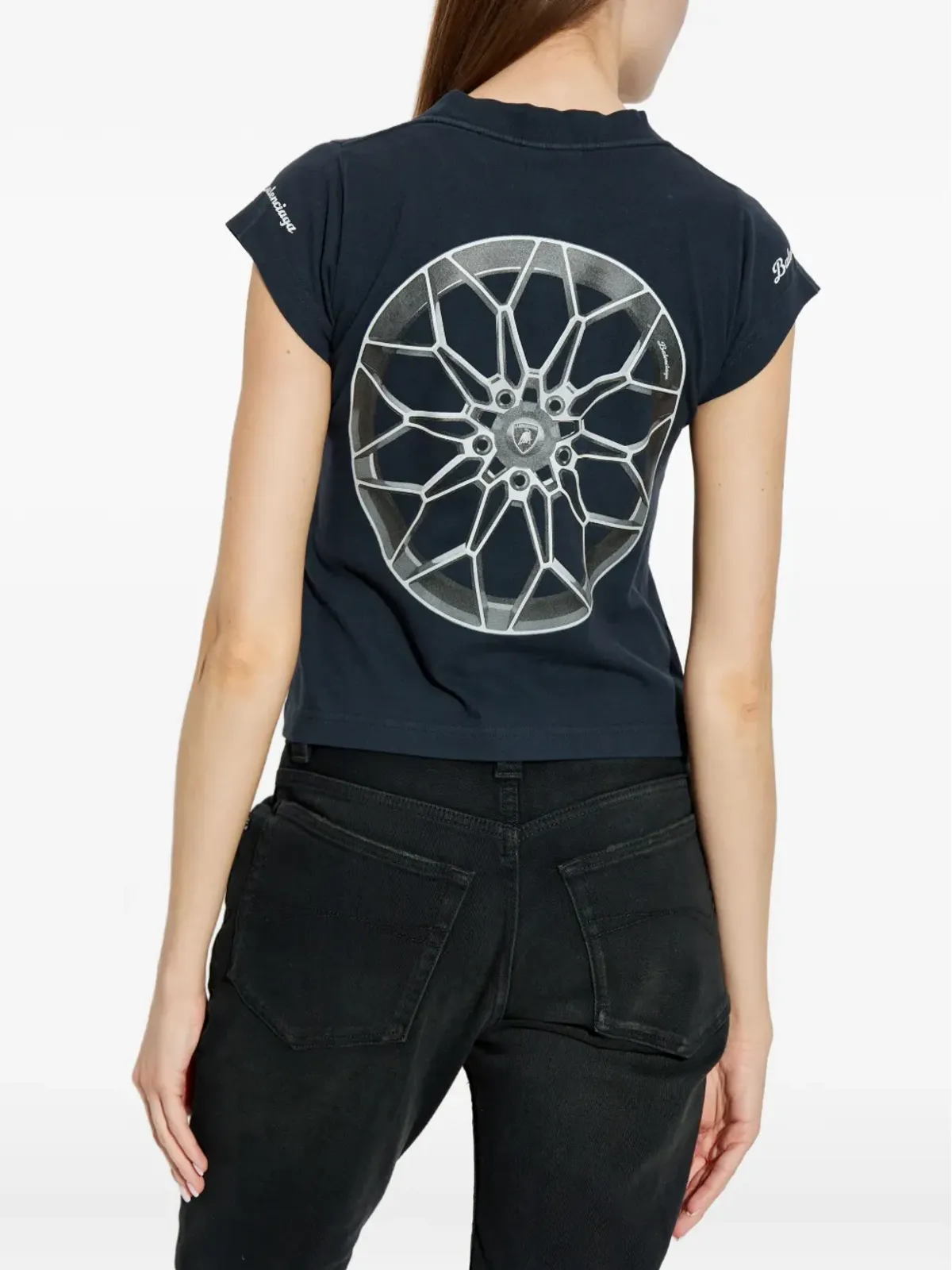 Balenciaga ランボルギーニ車プリントTシャツ - 画像4