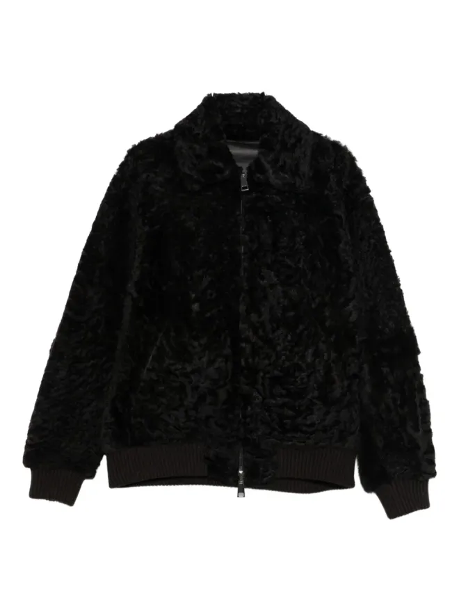 P.A.R.O.S.H. P.A.R.O.S.H. ラムファー ZIPアップ ボンバージャケットの商品画像
