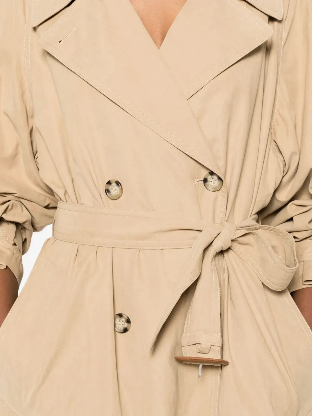 ISABEL MARANT Elea ベルト付き ダブルブレスト トレンチコート - 画像5