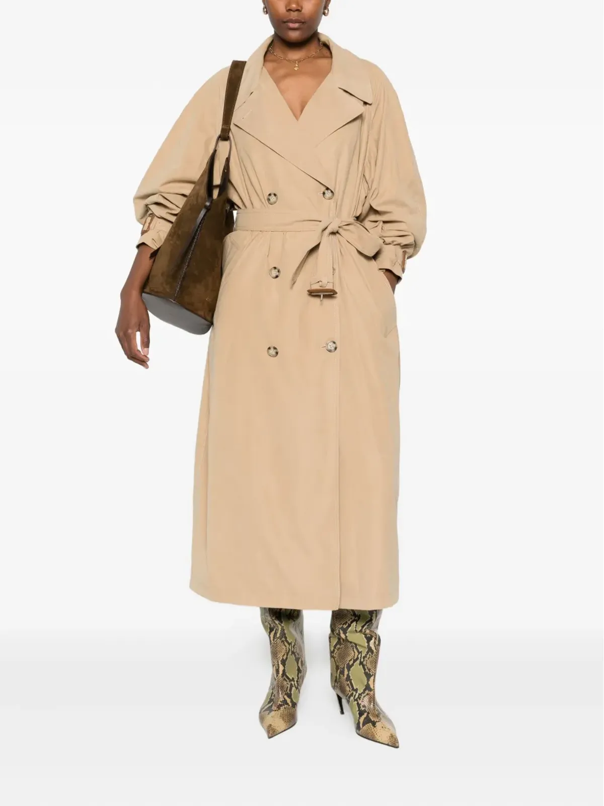 ISABEL MARANT Elea ベルト付き ダブルブレスト トレンチコート - 画像2