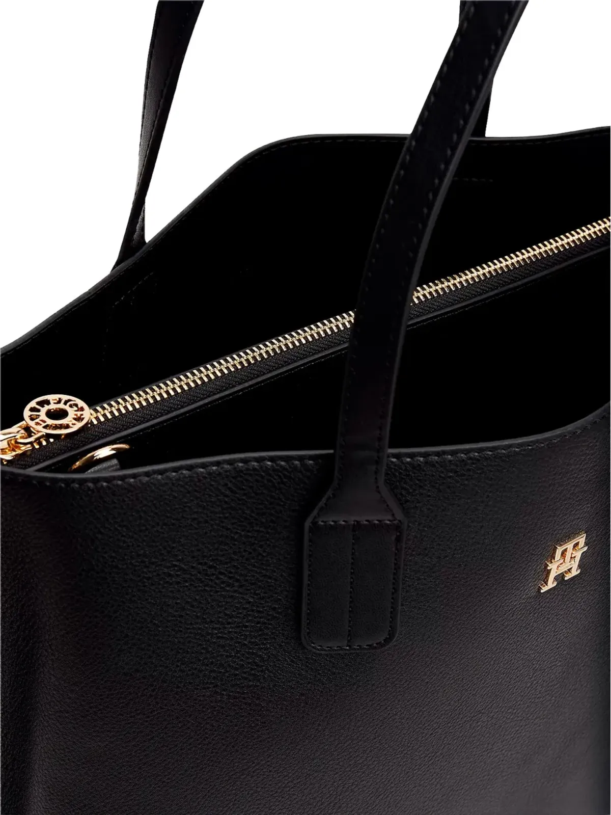 Tommy Hilfiger ロゴプレート付きトートバッグ - 画像4