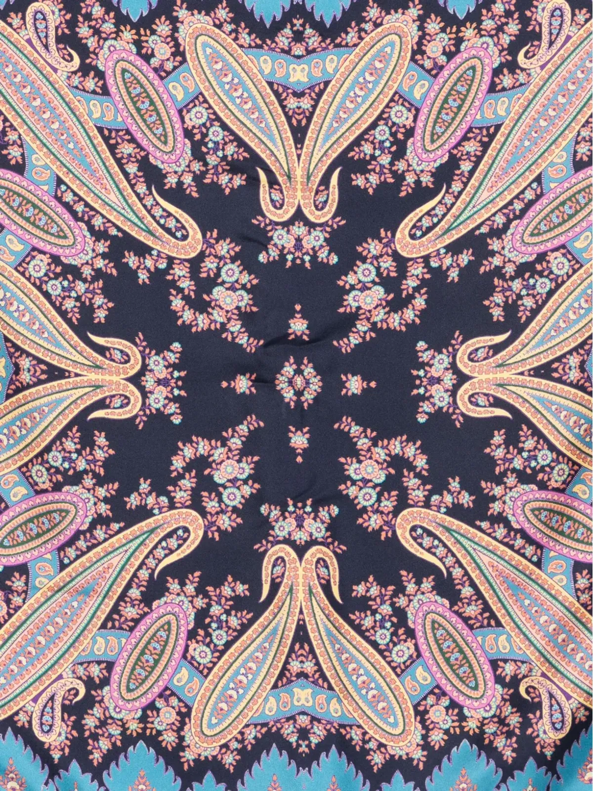 ETRO ペイズリーパターン シルクスカーフ - 画像2