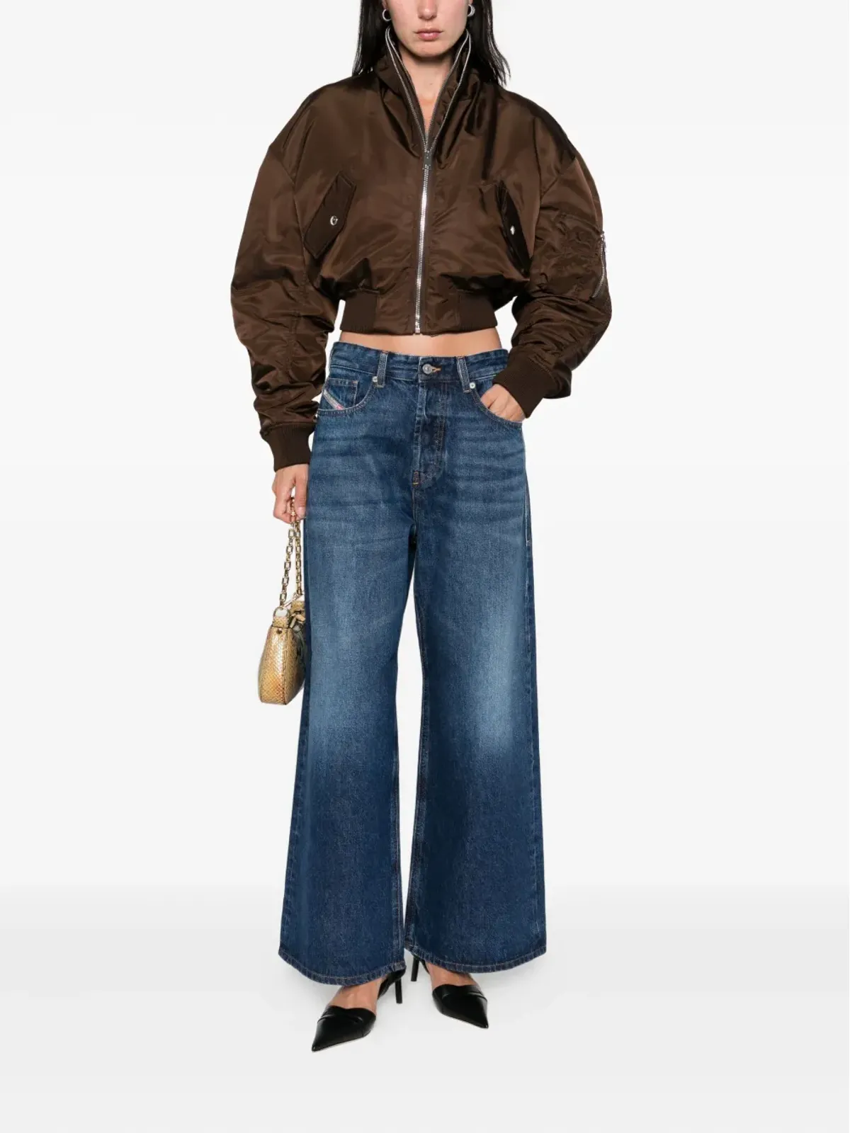 Diesel デニム ワイドレッグジーンズ - 画像2