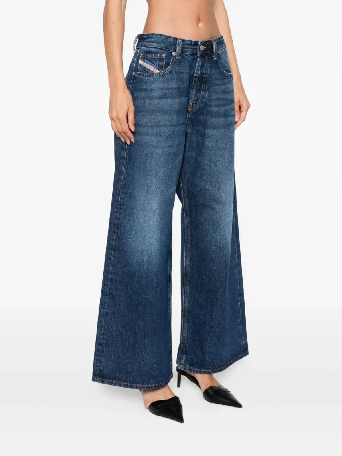 Diesel デニム ワイドレッグジーンズ - 画像3