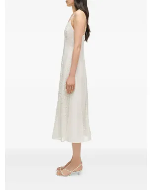 Simkhai Mina レースインサート入りミディドレス - White - サムネイル3