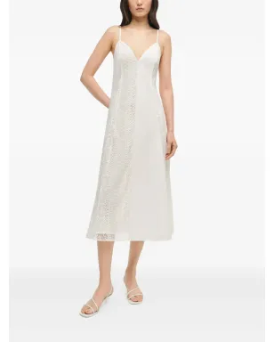 Simkhai Mina レースインサート入りミディドレス - White - サムネイル4