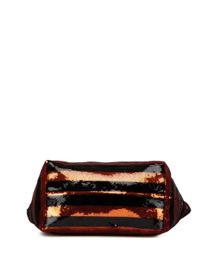 Prada Pre-Owned サテン スパンコール ストライプ トートバッグ - サムネイル4