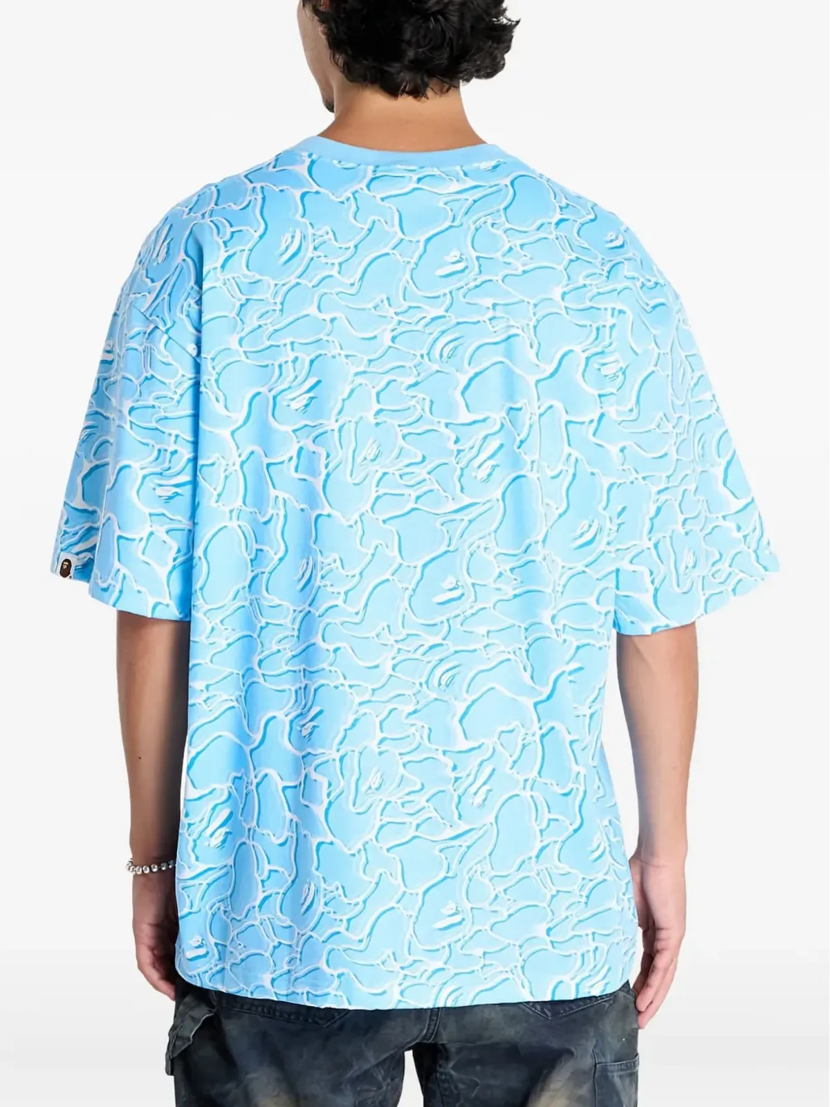 A BATHING APE® パターンTシャツ（ブルー） - 画像3