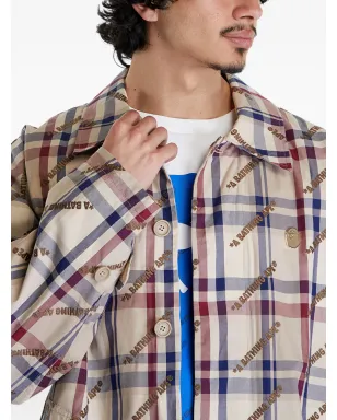 A BATHING APE® ロゴチェック柄コート - サムネイル5