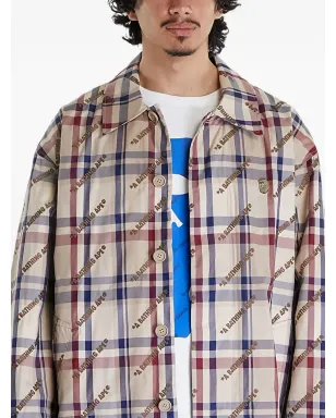 A BATHING APE® ロゴチェック柄コート - サムネイル3