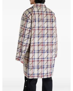 A BATHING APE® ロゴチェック柄コート - サムネイル4