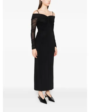 Max Mara オフショルダードレープドレス - サムネイル3