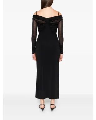 Max Mara オフショルダードレープドレス - サムネイル4