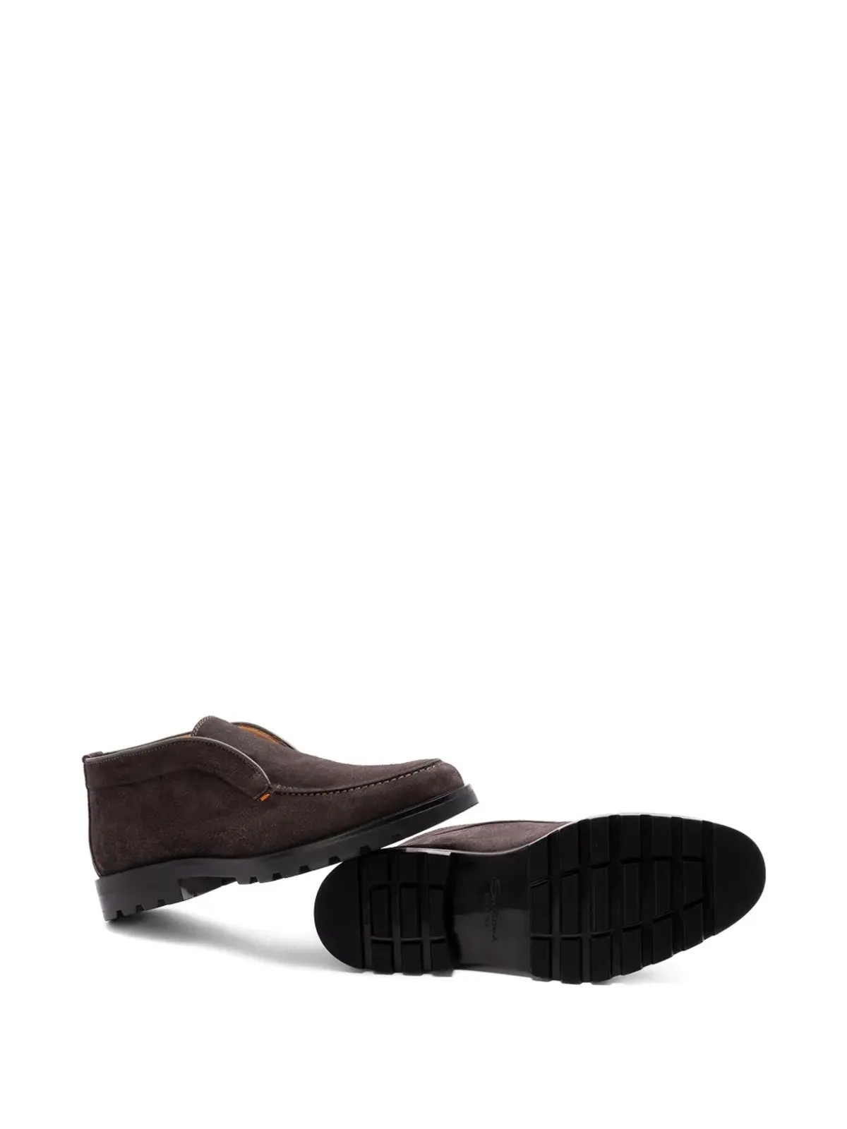 Santoni ロックスエード ローファー - 画像5