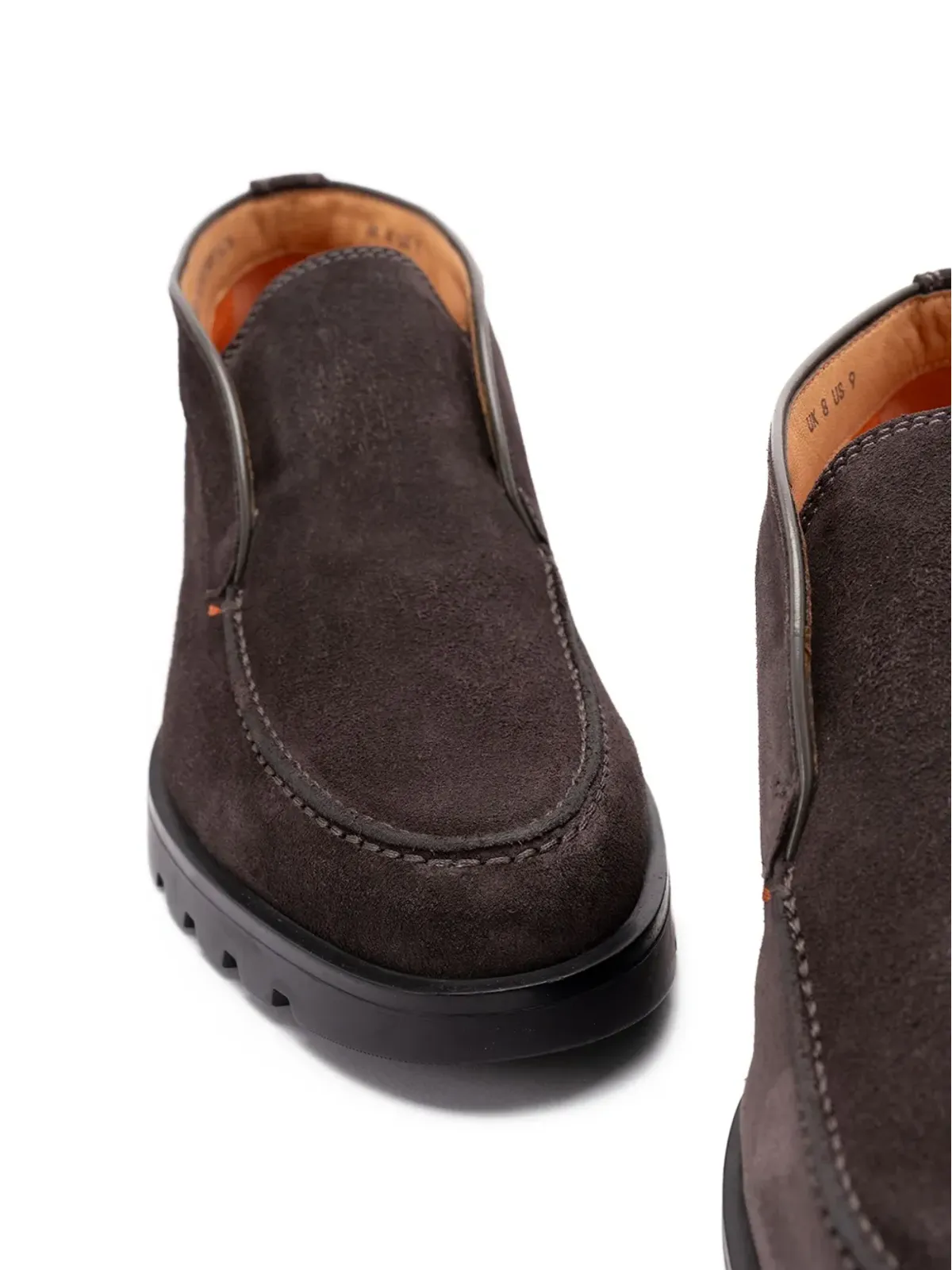 Santoni ロックスエード ローファー - 画像4