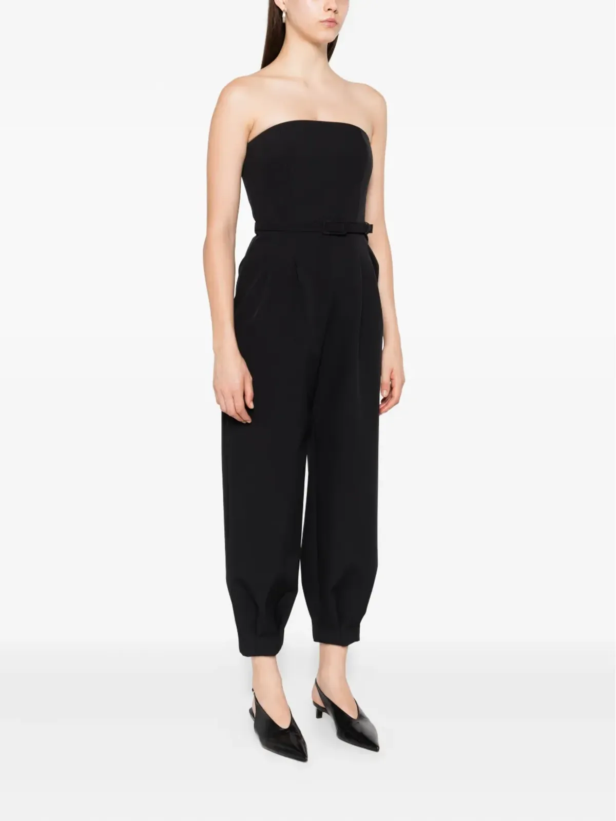 Max Mara ストラップレス ベルト付き ジャンプスーツ - 画像3
