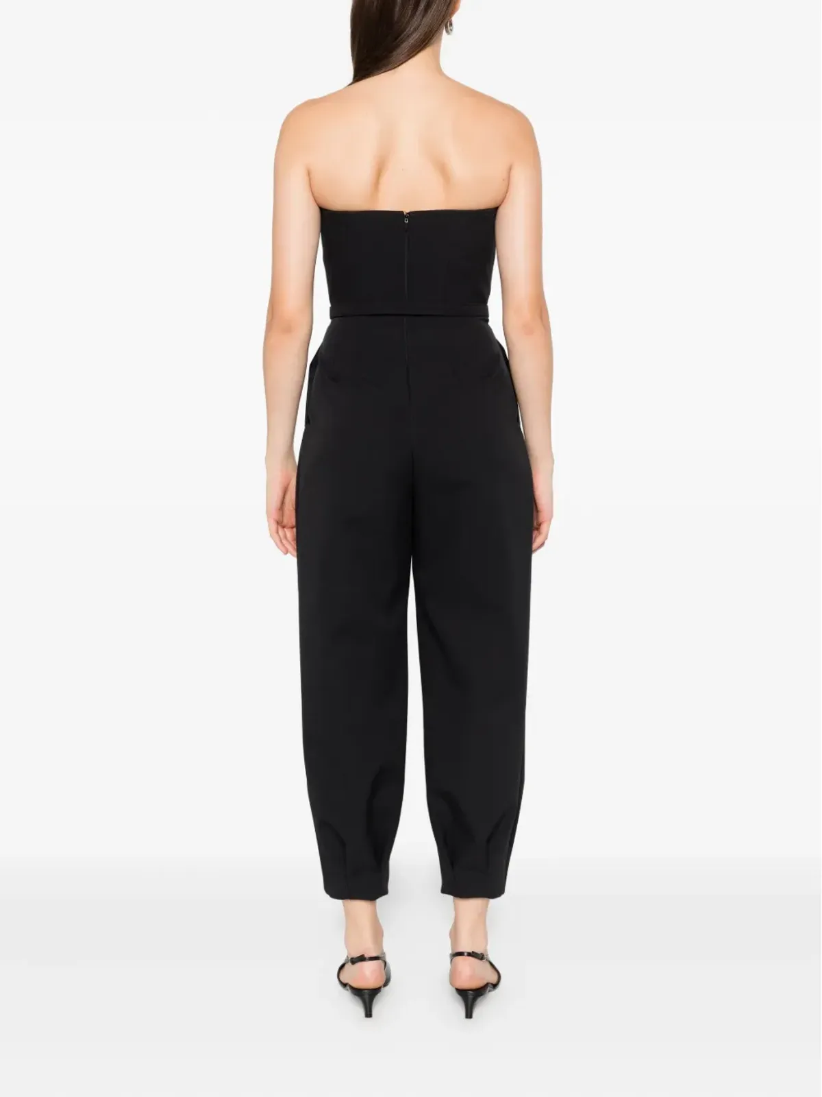 Max Mara ストラップレス ベルト付き ジャンプスーツ - 画像4