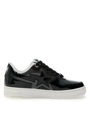 A BATHING APE® Sta Icon パテントレザー ロー・トップスニーカー - Black - サムネイル1