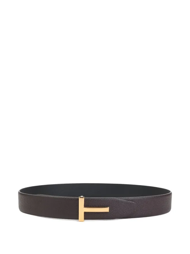 TOM FORD TOM FORD レザーT字バックルベルト - ブラウンの商品画像