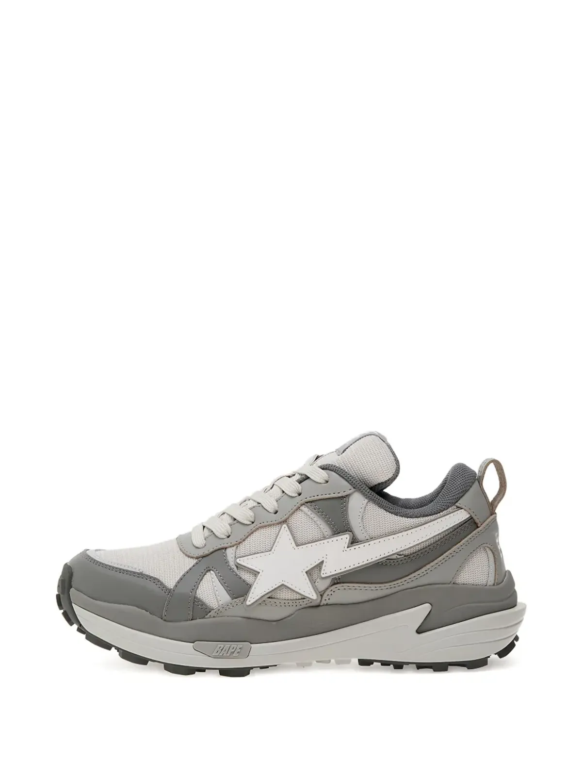 A BATHING APE® Bape Trail Sta™ 星モチーフスニーカー（グレー） - 画像4