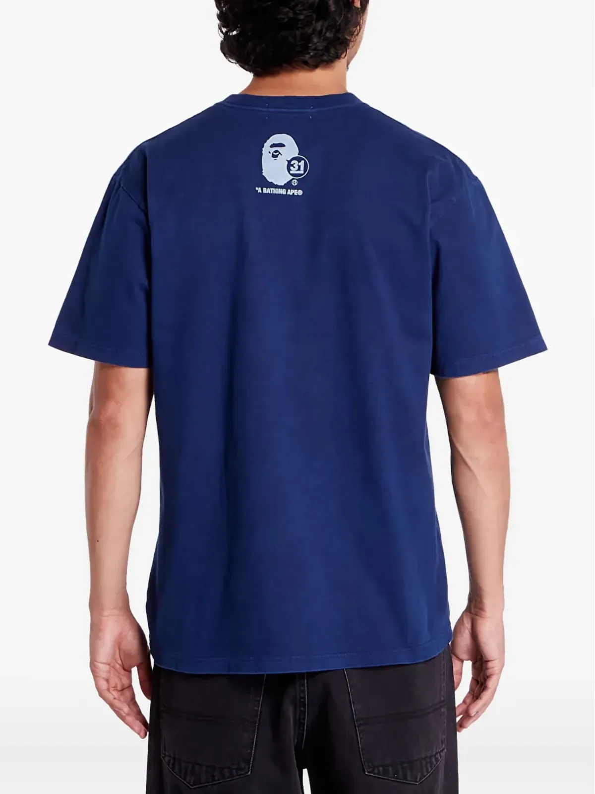 A BATHING APE® ape head Japan graphic T-shirt - Blue - 画像4
