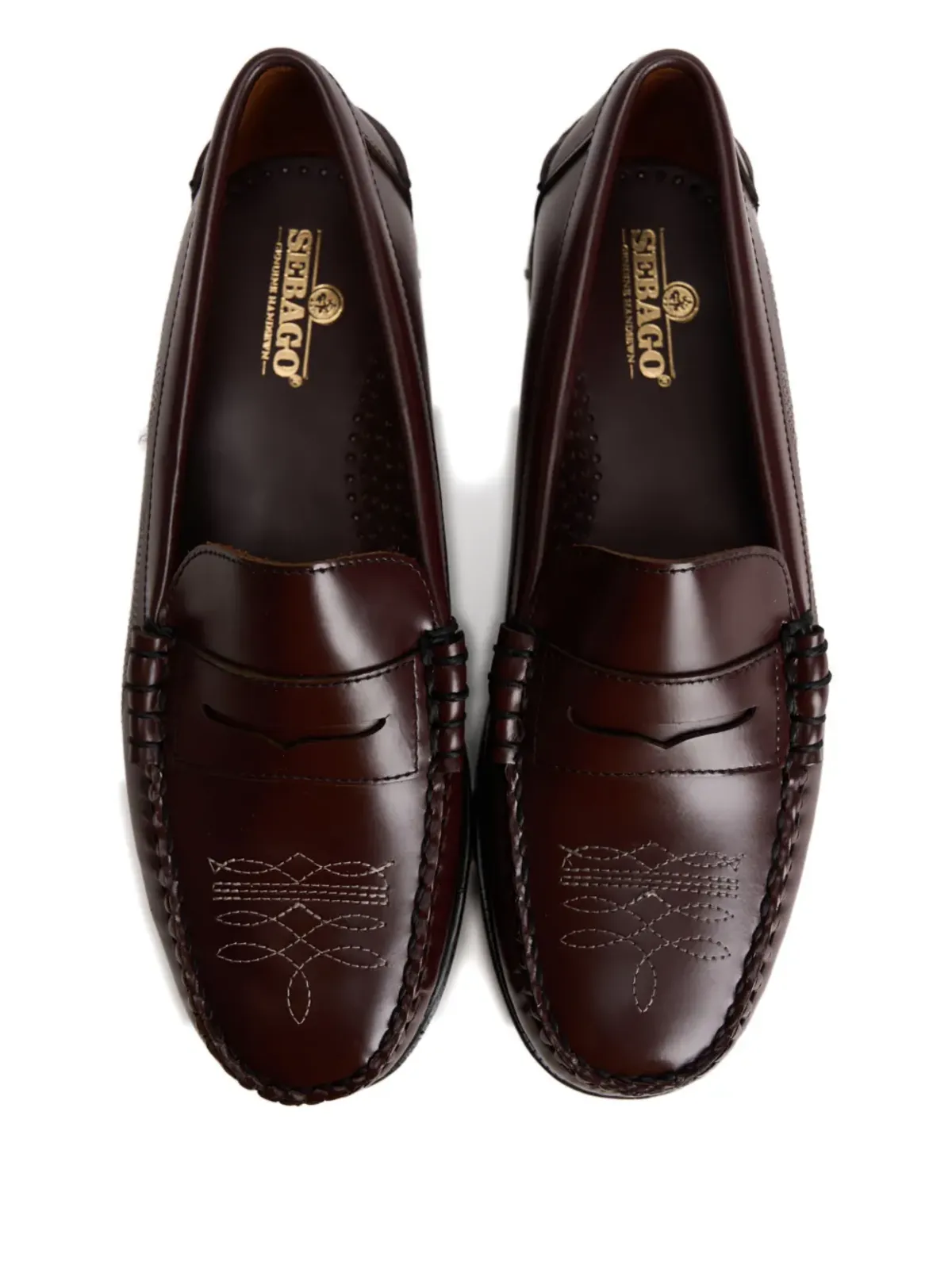 Sebago Dan El Paso 刺繍入りペニーローファー - 画像4