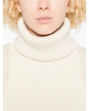 TOTEME ロングライン タートルネック ニット - White - サムネイル5