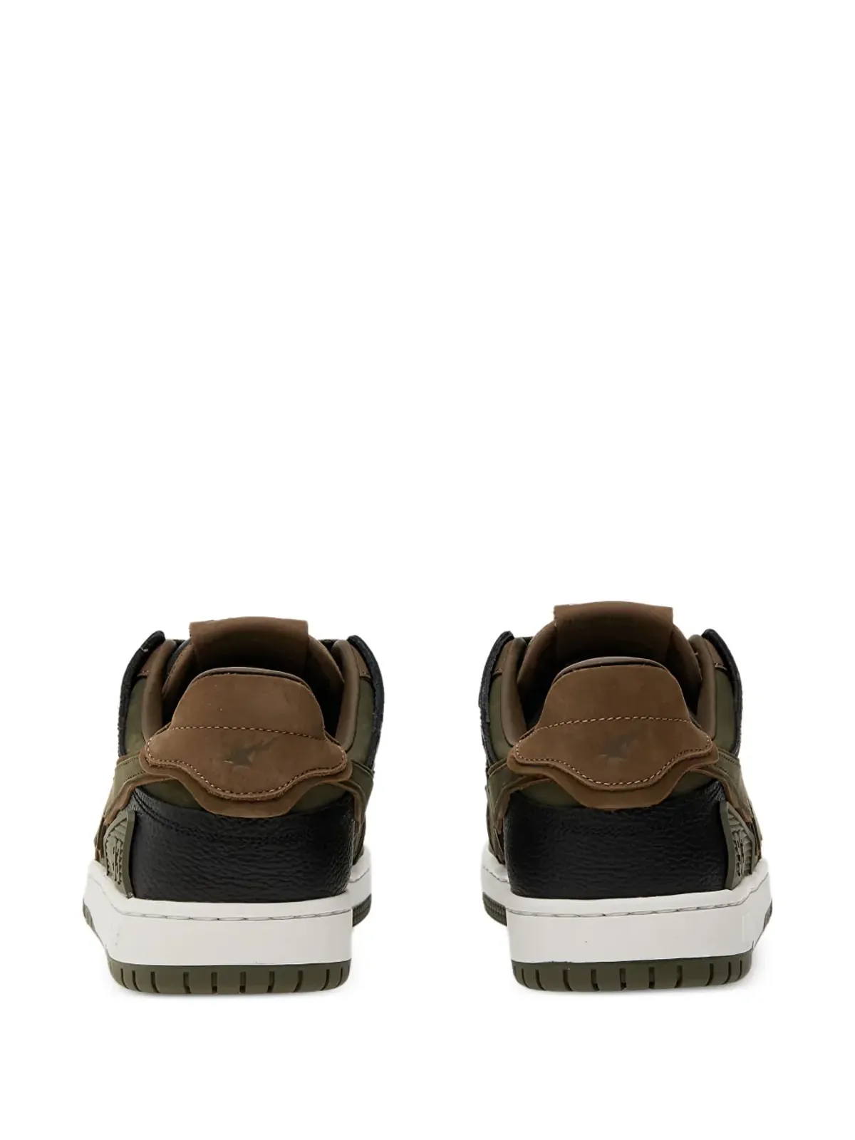 A BATHING APE® Bape Sk8 Sta™ #6 スター・パッチ レザー スニーカー - グリーン - 画像3
