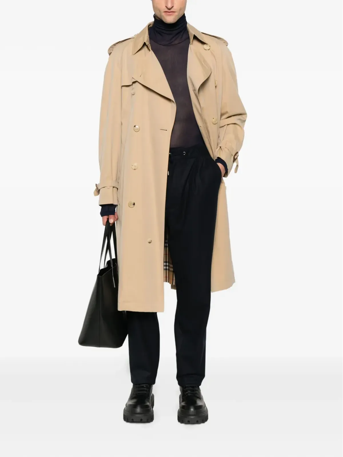 Giorgio Armani プリーツドローストリングパンツ - Blue - 画像2
