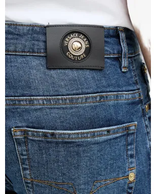 Versace Jeans Couture ロゴパッチ ベルトループ ジーンズ - サムネイル4