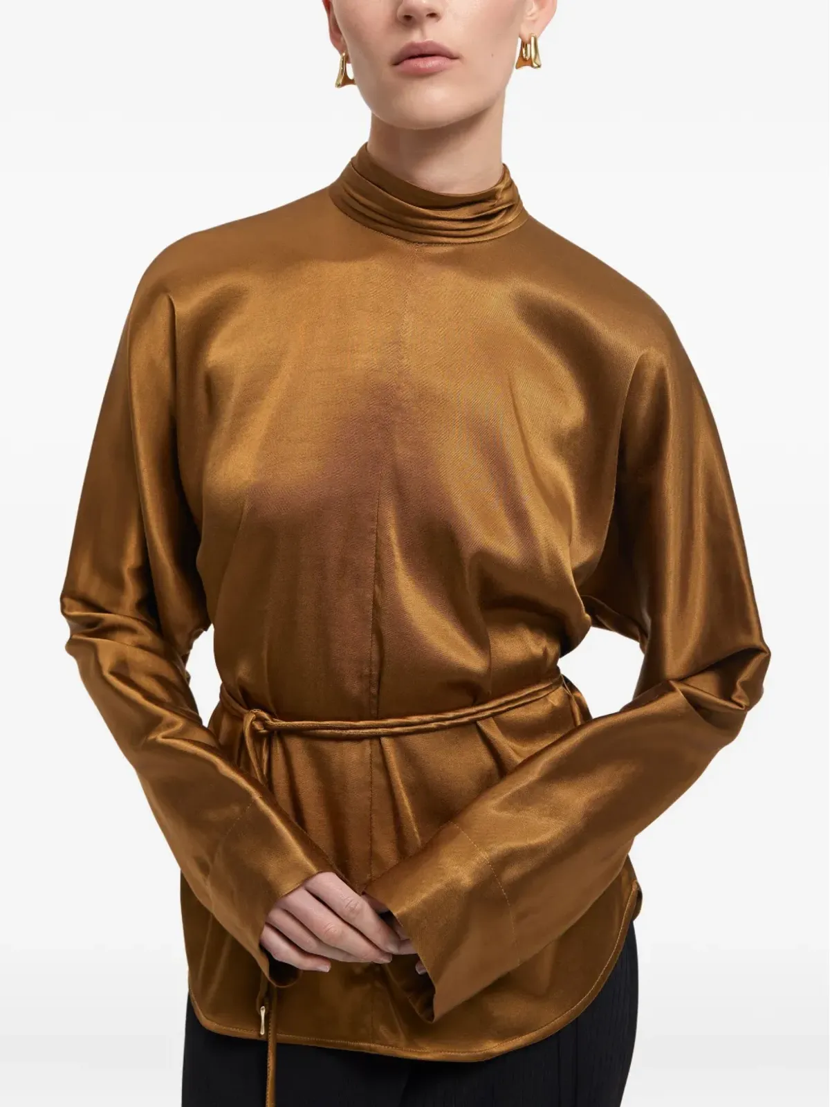 AERON マーブラウス - Brown - 画像4