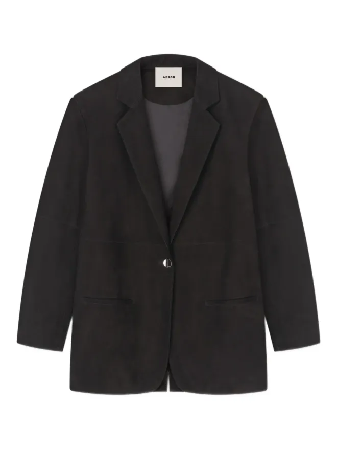 AERON AERON スエードのシングルブレストブレザー（ブラック）の商品画像