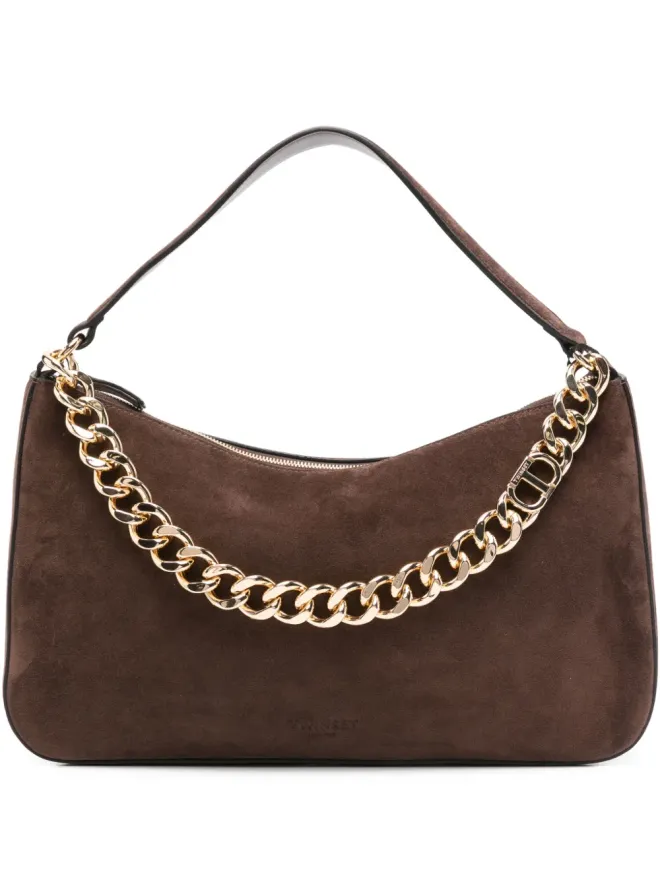 TWINSET TWINSET Liliane チェーン装飾スエードショルダーバッグの商品画像