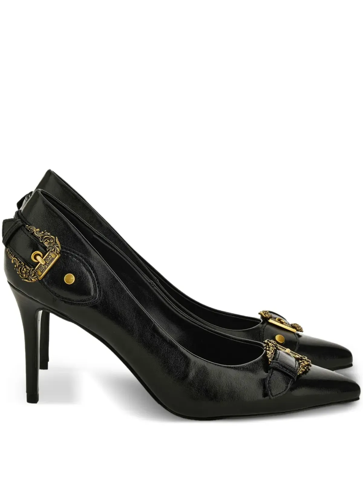 Versace Jeans Couture Scarlett buckle-detail pointed-toe pumps - 画像1