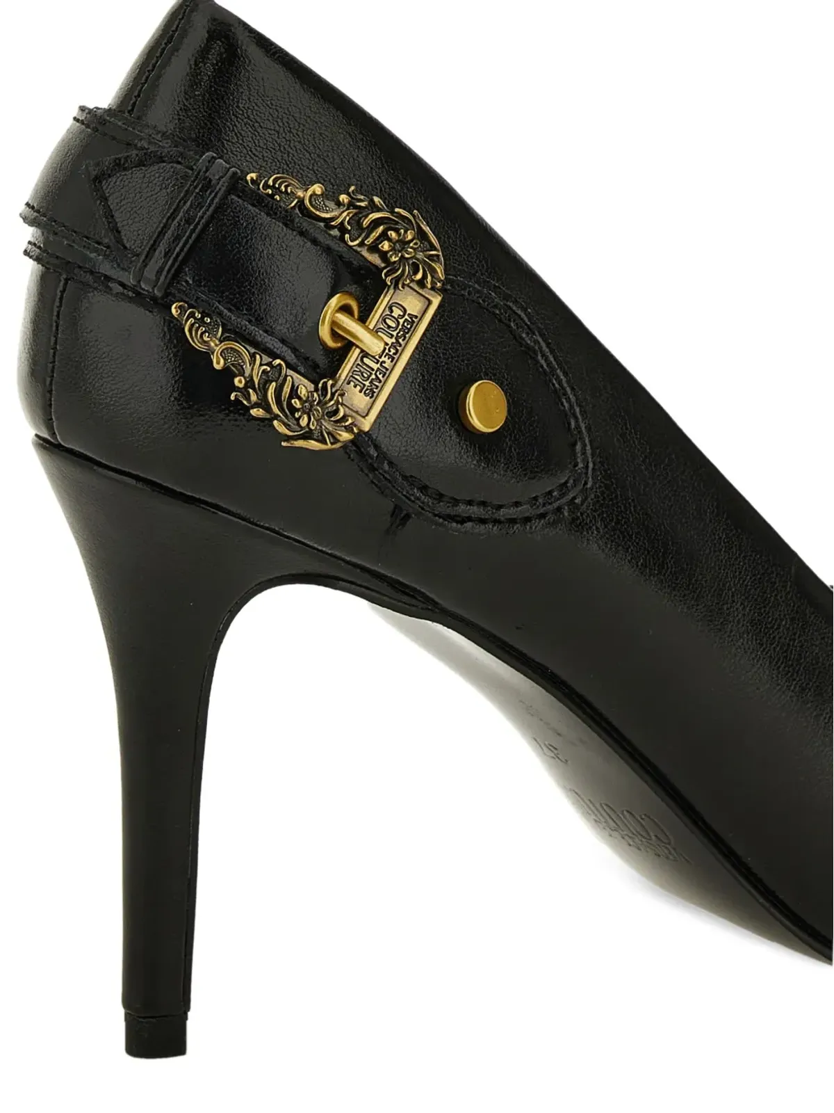 Versace Jeans Couture Scarlett buckle-detail pointed-toe pumps - 画像4