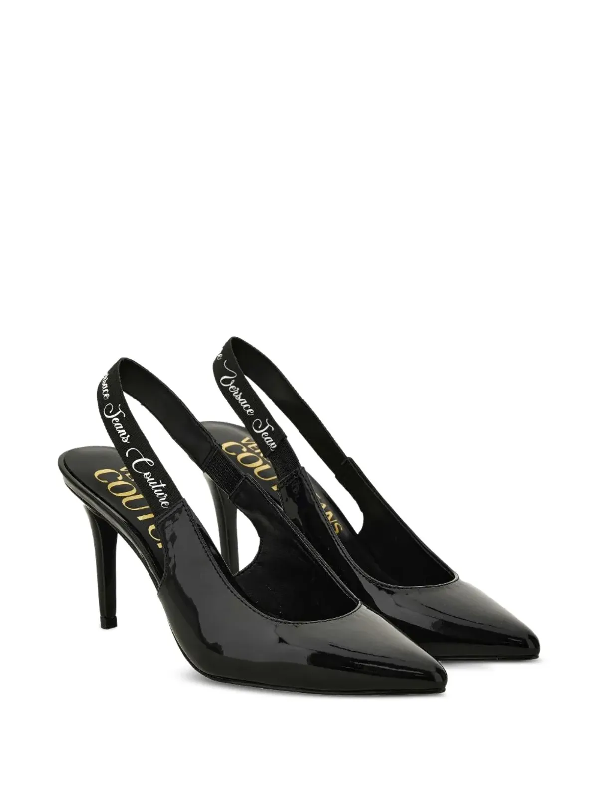 Versace Jeans Couture スリングバック パテントレザー パンプス - 画像2