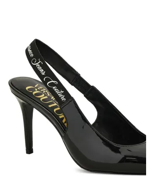 Versace Jeans Couture スリングバック パテントレザー パンプス - サムネイル4