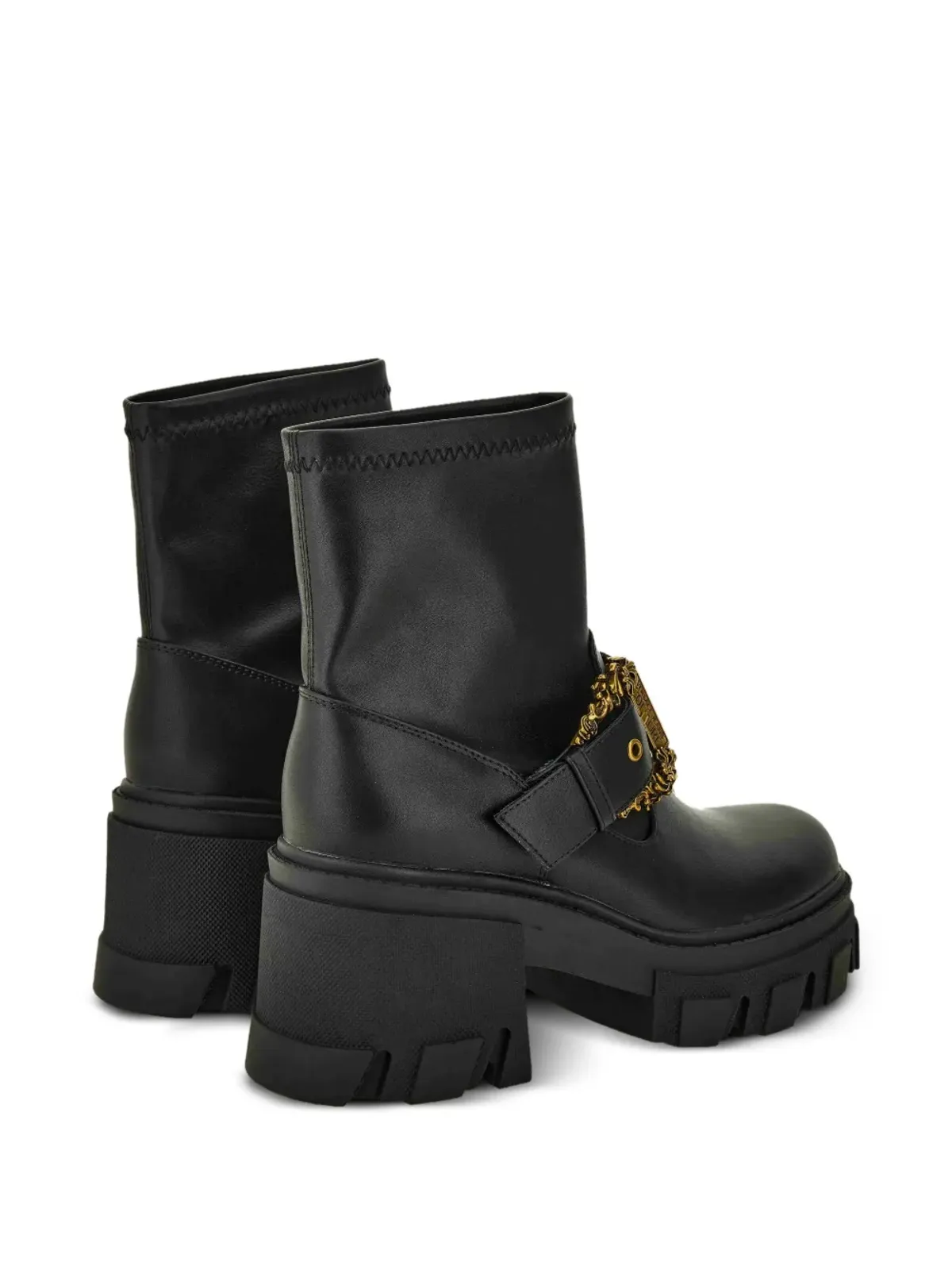 Versace Jeans Couture バックル装飾ブーツ - 画像3