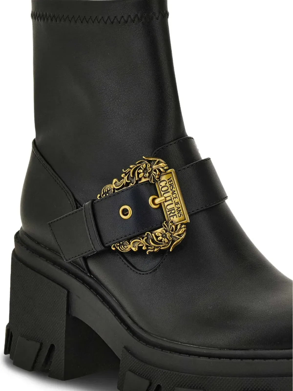 Versace Jeans Couture バックル装飾ブーツ - 画像4