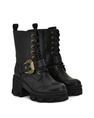 Versace Jeans Couture レースアップバックルディテール ブーツ - サムネイル2