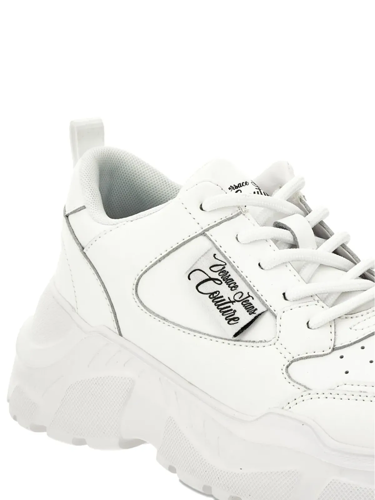 Versace Jeans Couture ロゴプレート入りのチャンクトレーナー - White - 画像3